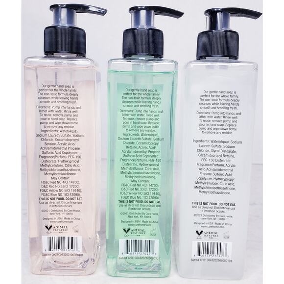 NEW MAISON DE BASE Winter Christmas Scented Hand Soaps 360 ml each ~ Set of 3 - Picture 4 of 6